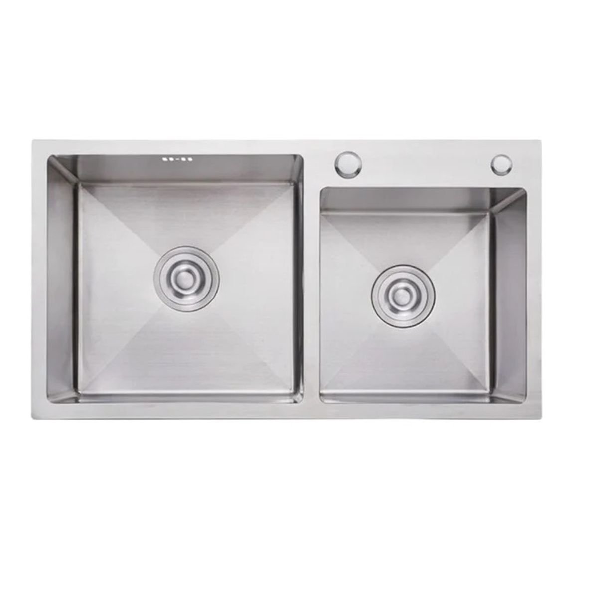 OEM - Lavaplatos Dekora 78X43 Cm Plata Para Empotrar Sobre O Bajo Cubierta