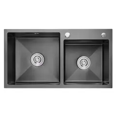 OEM - Lavaplatos Dekora 78X43 Cm Plata Para Empotrar Sobre O Bajo Cubierta