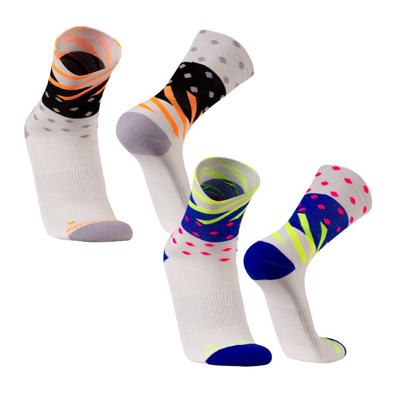 SILVERA NANOTECH - Calcetines deportivos trail running ciclismo gym tenis padel 2 pack