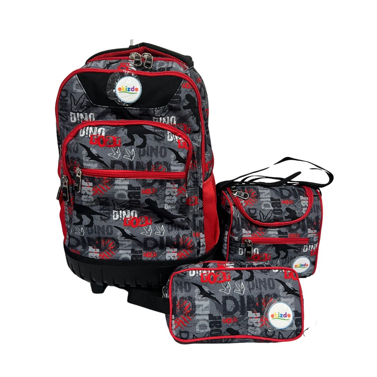 GENERICO - Pack Mochila + Lonchera + Estuche Escolar Ekizde