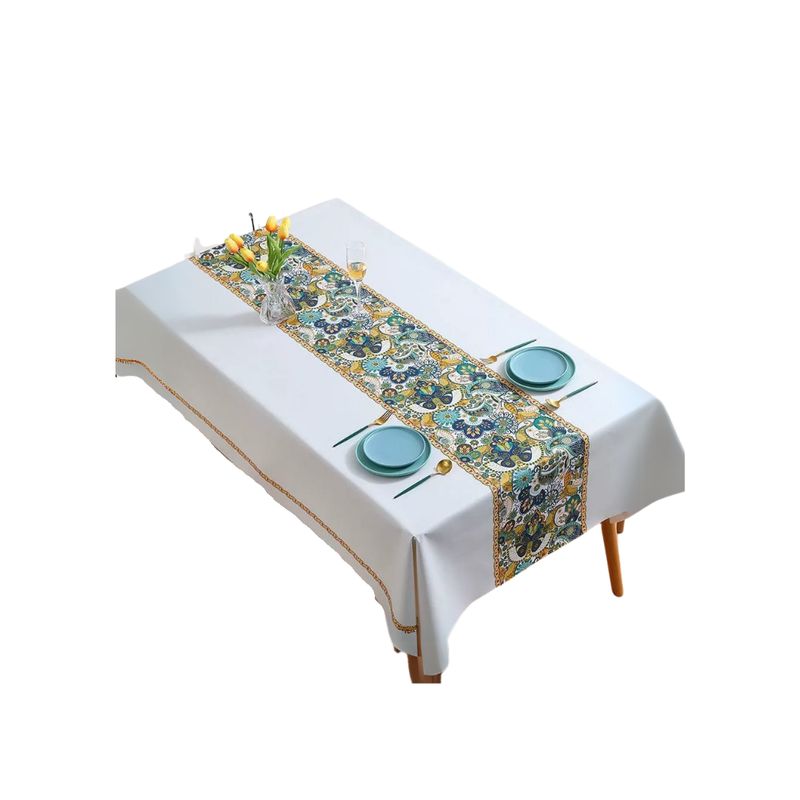 GENERICO - Mantel Rectangular Antimanchas Moderno Nórdico 220x140cm