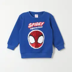 MARVEL - Polerón Spidey con Lentejuelas Reversibles - Niños 2-6 Años