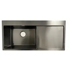 OEM - Lavaplatos Deluxe Dekora Negro 95X45 Cm Con Secador Derecho
