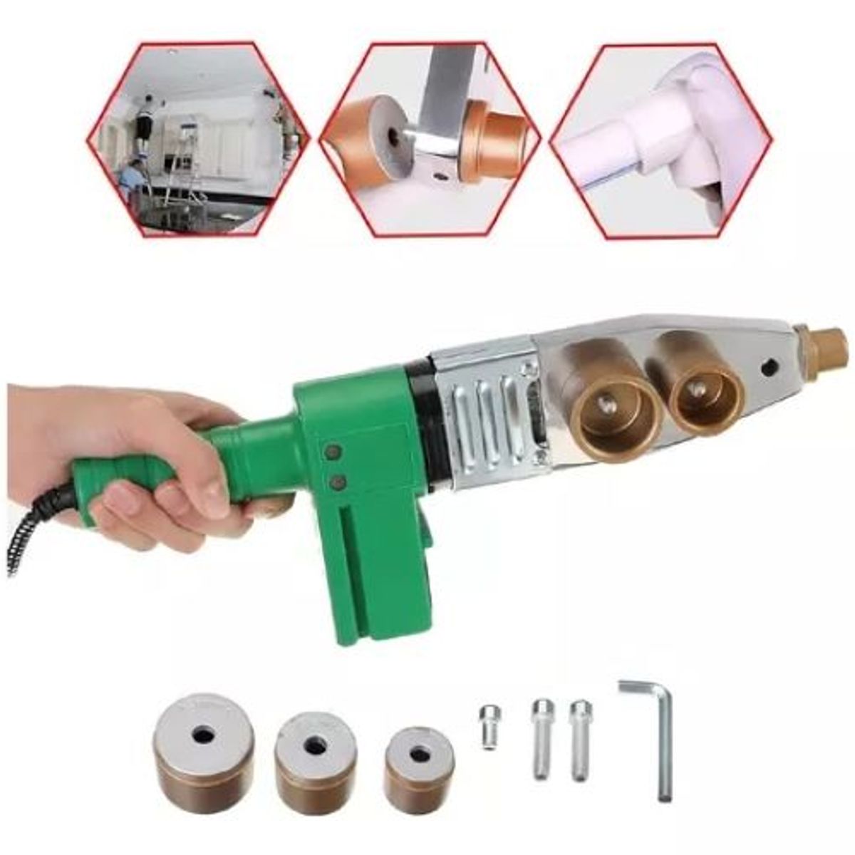 GENERICO - Termofusion Ppr Pe Pb Pp Termofusionadora 800w verde