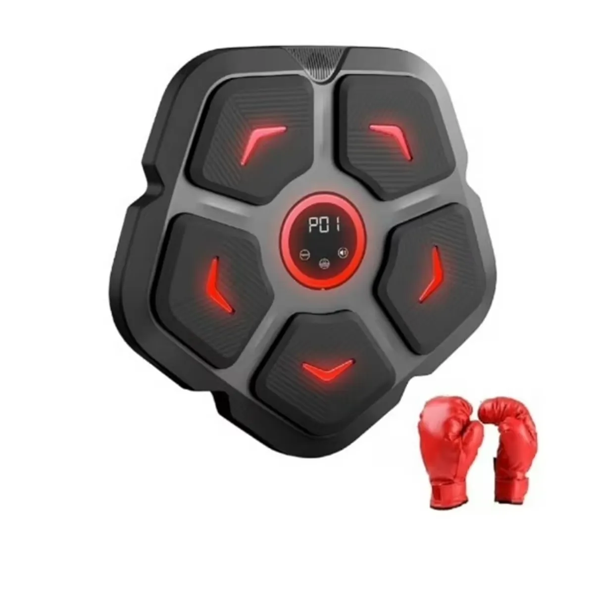 BASKO FITNESS - Maquina de Boxeo Musical Smart Boxing Con guantes Box