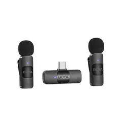 BOYA - BY-V20 Micrófono Inalámbrico Doble Portable 24GHz Conector USB-C
