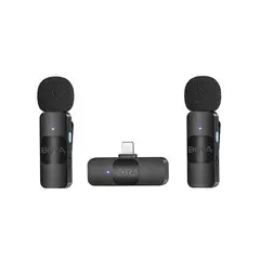 BOYA - BY-V2 Micrófono Inalámbrico Doble 24GHz Conector Lightning