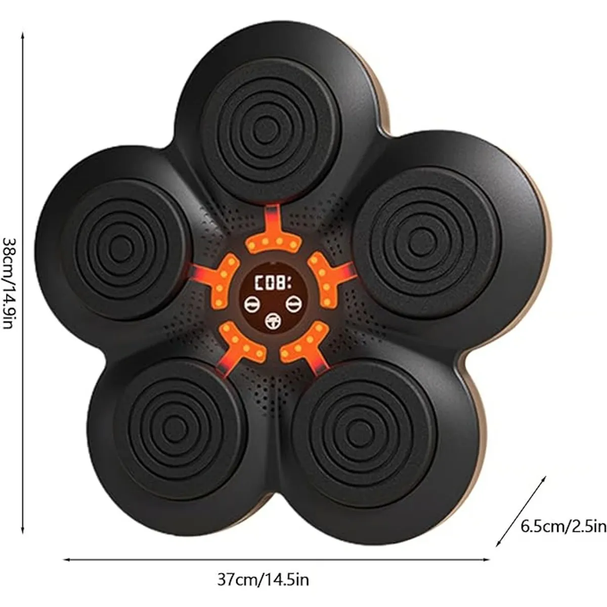 BASKO FITNESS - Maquina de Boxeo Musical Smart Boxing Con guantes Box Lite