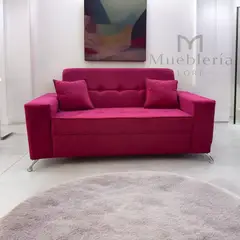 GENERICO - SOFA SOFIA BURDEO EN FELPA 2 CUERPO