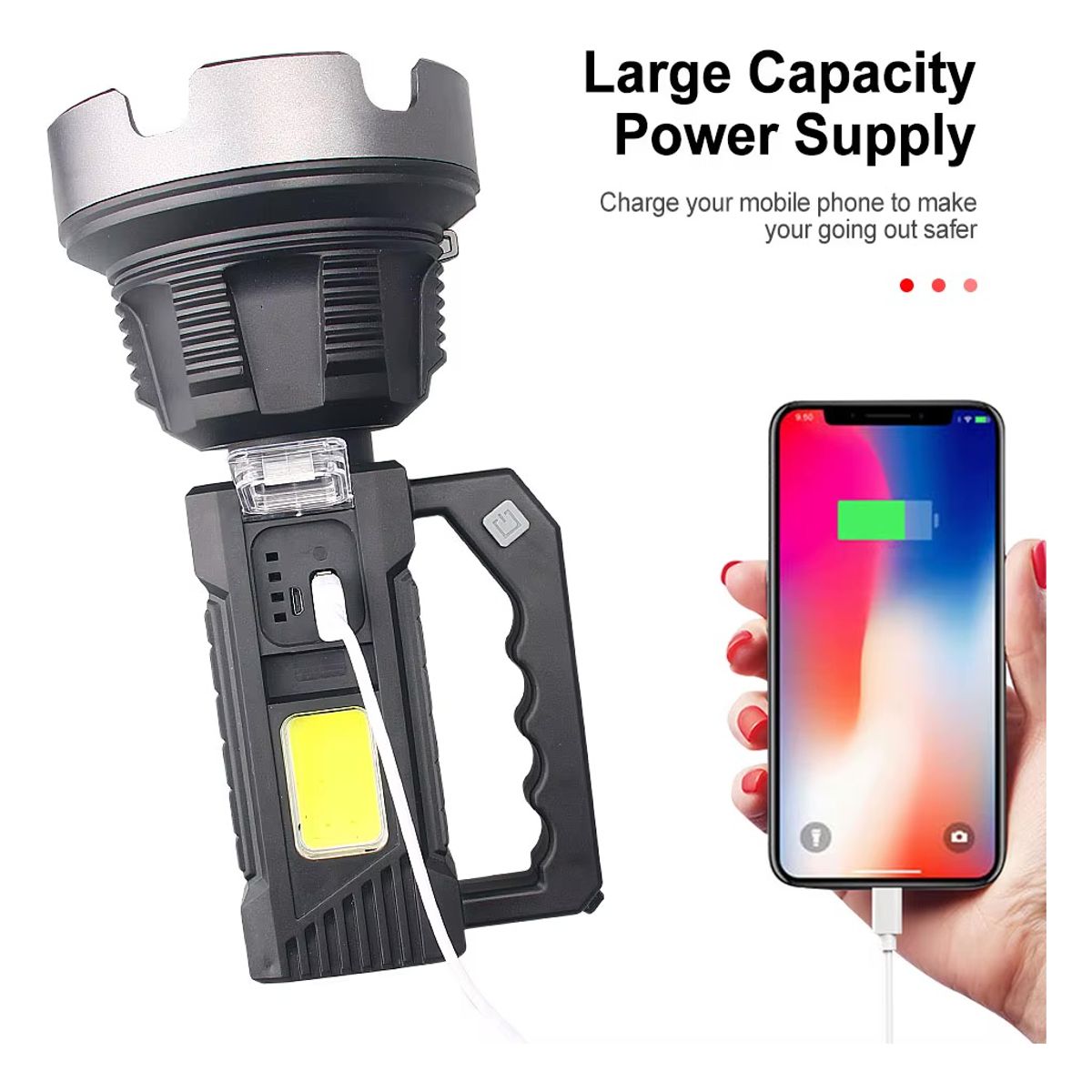 GENERICO - Foco De Caza Linternas Led Potente Lampara Minera 300 metros