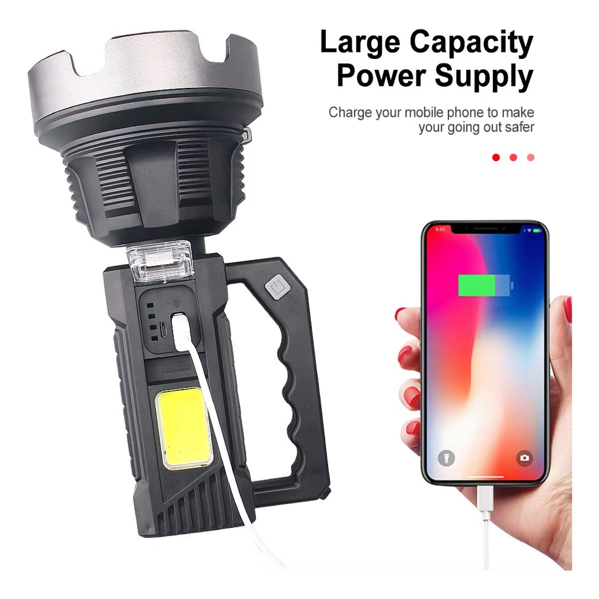 GENERICO - Foco De Caza Linternas Led Potente Lampara Minera 300 metros