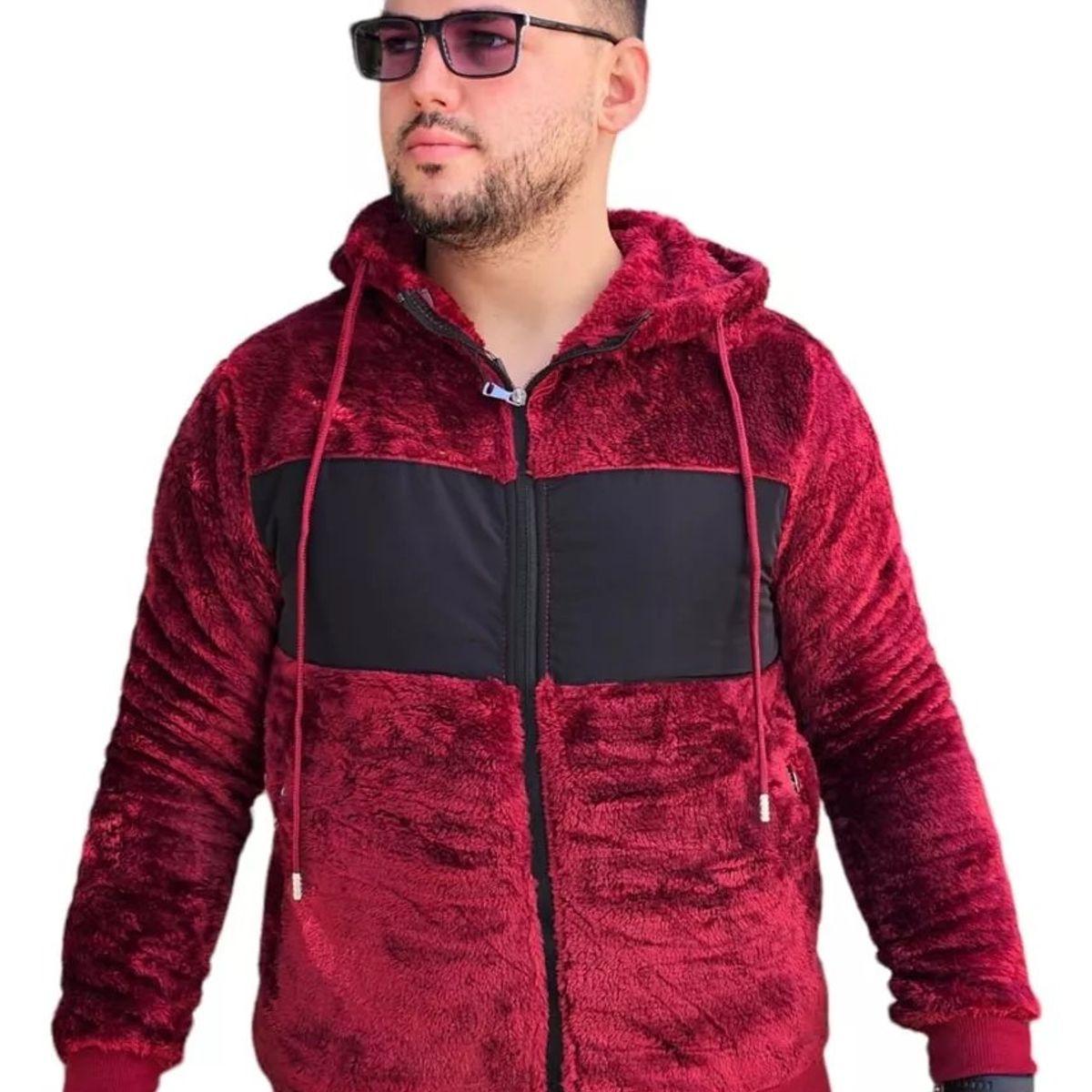 LIKE SHOP - Polerón Peludo Canguro Hombre Premium 0253