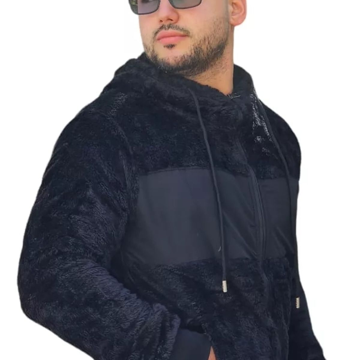 LIKE SHOP - Polerón Peludo Canguro Hombre Premium 0253