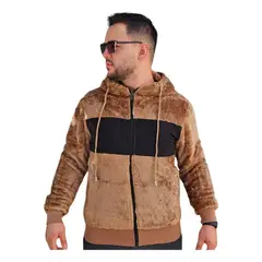 MPROPIA - Polerón Peludo Canguro Hombre Premium 0253.