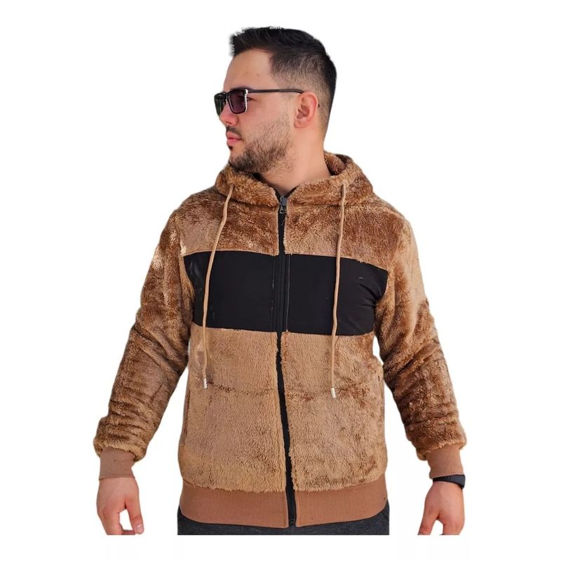 MPROPIA - Polerón Peludo Canguro Hombre Premium 0253.