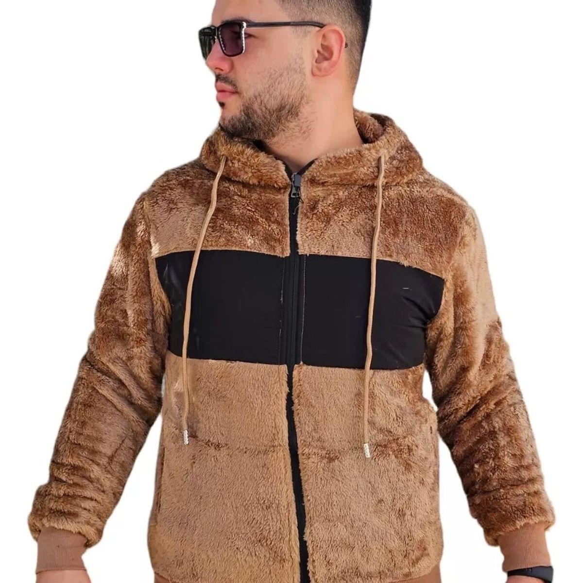 LIKE SHOP - Polerón Peludo Canguro Hombre Premium 0253