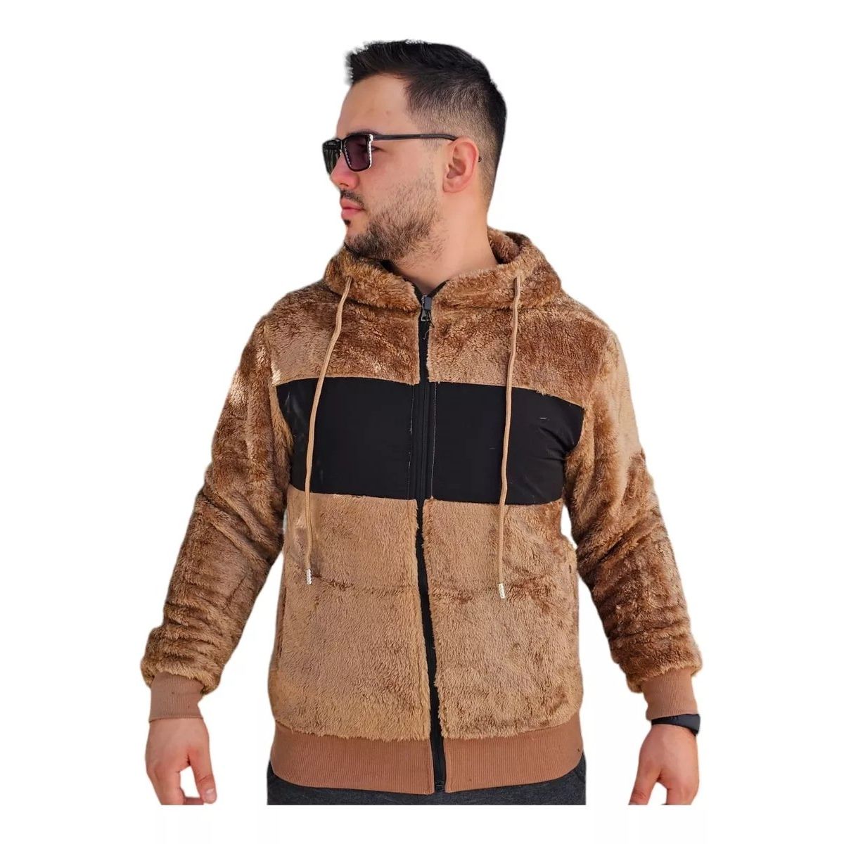 LIKE SHOP - Polerón Peludo Canguro Hombre Premium 0253