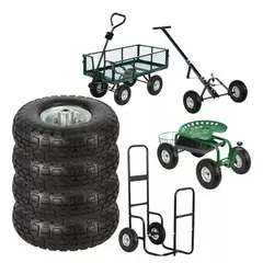 GENERICO - Ruedas Para Carros Yeguas Inflables 10 Pulgadas 4 Unidades Dicas