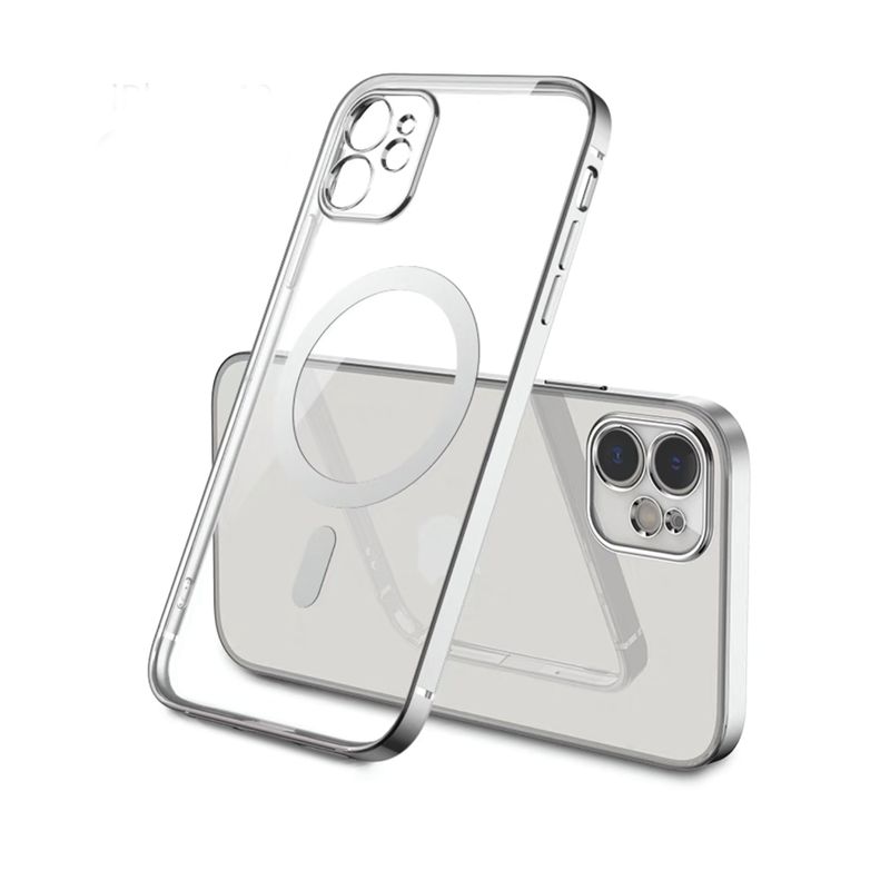 GENERICO - Carcasa Magsafe Para iPhone 13 pro / Plateado