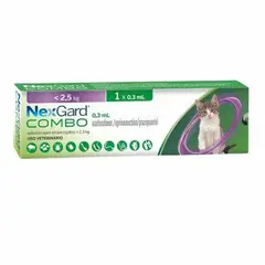 BOEHRINGER INGELHEIM - Nexgard Combo Gato 0,8 a 2,5 Kg