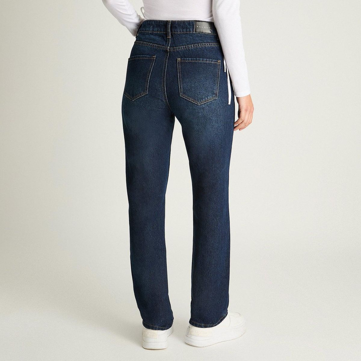 ACUARELA - Jeans Recto Básico Azul Marino