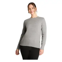 LORENZO DI PONTTI - Sweater Manga Larga Cuello Mock Con Lurex Gris