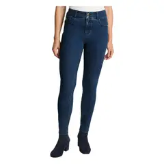 LORENZO DI PONTTI - Jeans Skynny Push Up Control De Abdomen Azul Marino