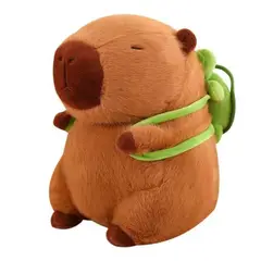 GENERICO - Juguete Peluche Capibara Con Mochila Tortuga 30cm Infantil