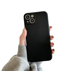 GENERICO - Carcasa Silicona Slim para iPhone 15 / Negro