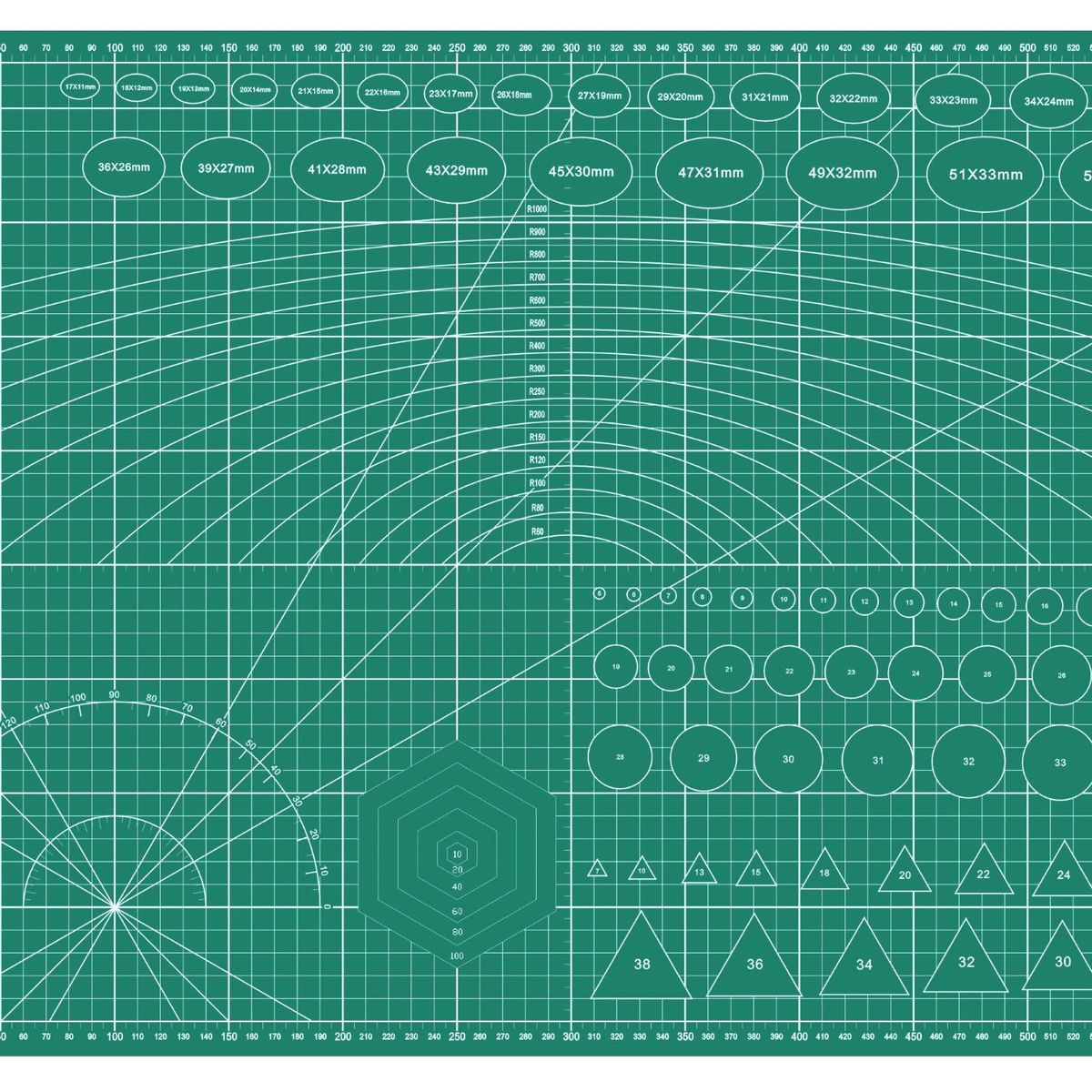 RD - Base Tabla Salvacorte Rd Tapete Corte 45x60cm A2 Verde