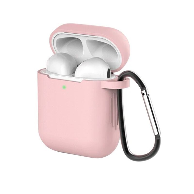 GENERICO - Funda Silicona Para Airpods 1 2 /  Rosa Claro