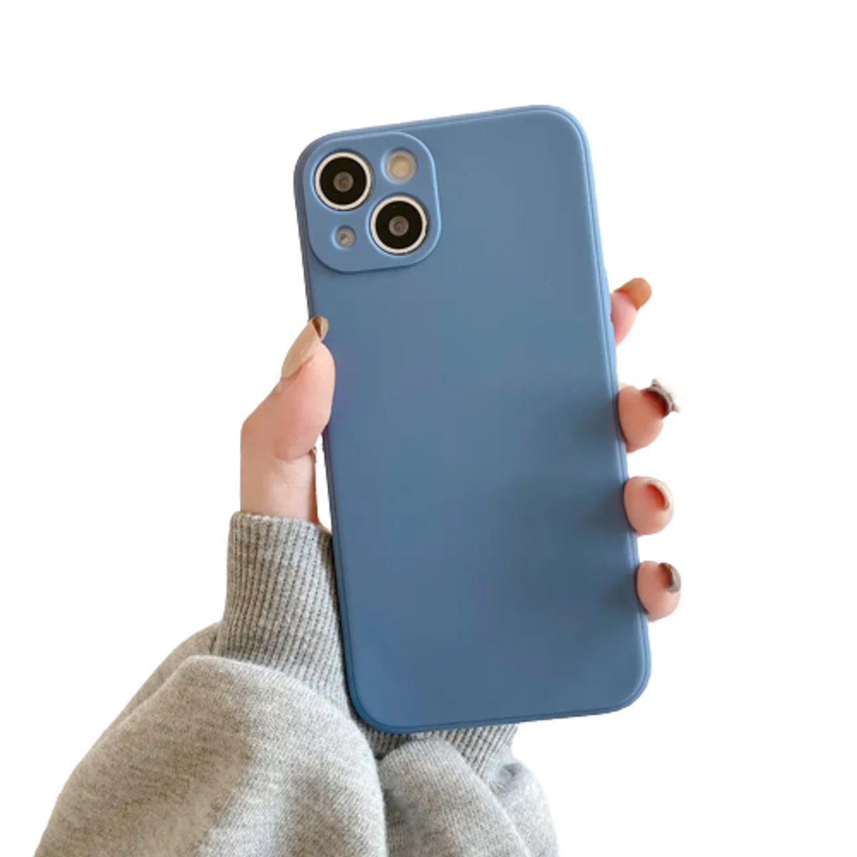 GENERICO - Carcasa Silicona Slim para iPhone 15 Pro Max / Azul