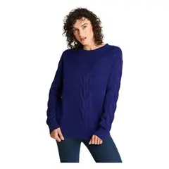 LORENZO DI PONTTI - Sweater Escote Redondo Manga Larga Azul