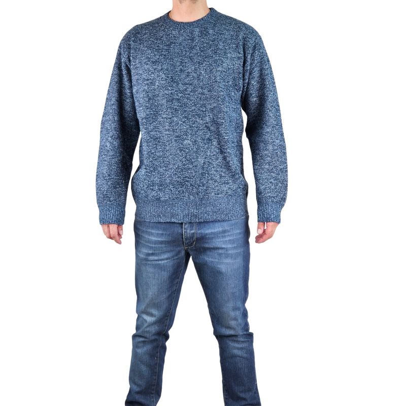 MPROPIA - Sweater Frizado Tejido Hombre Cuello Polo Colores 1367.