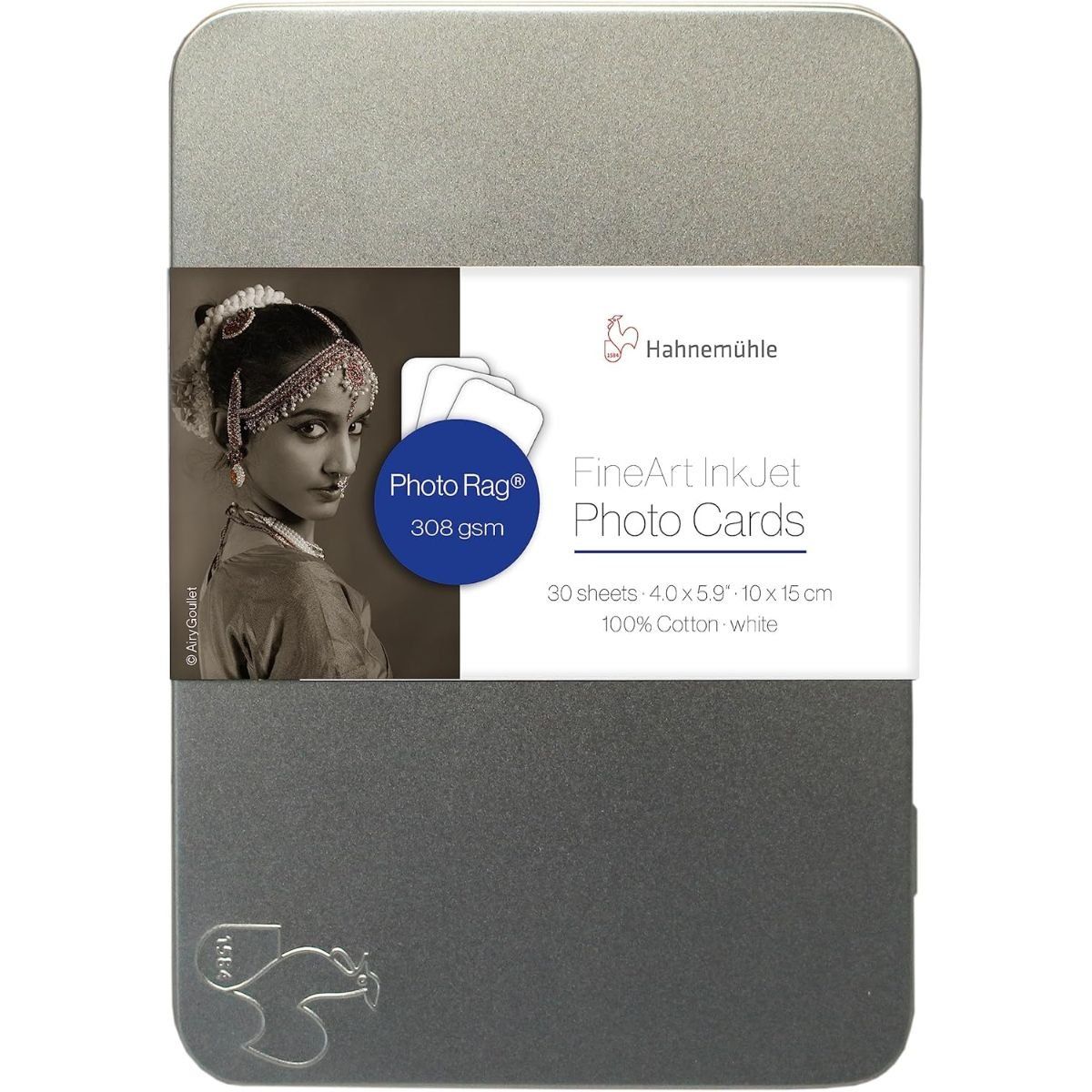 HAHNEMUHLE - Tarjeta Digitales Photo Rag 308 gr Hahnemuhle 10x15cm 30 Hjs