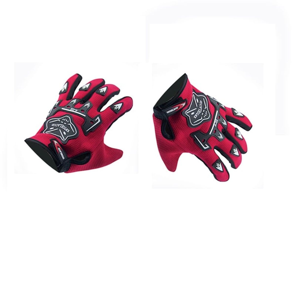 GENERICO - Guantes Motoboy Sport Kntghlaood De Malla Rojo