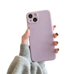 GENERICO - Carcasa Silicona Slim para iPhone 15 / Llila