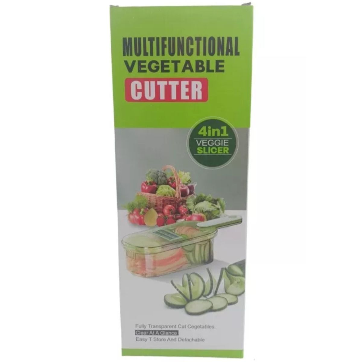 GENERICO - Rallador Cortador Rebanador Picador Manual Con Mango 4 En 1