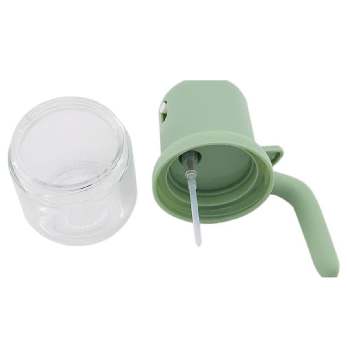 GENERICO - Rociador botella de aceite para cocinar de vidrio Spray verde