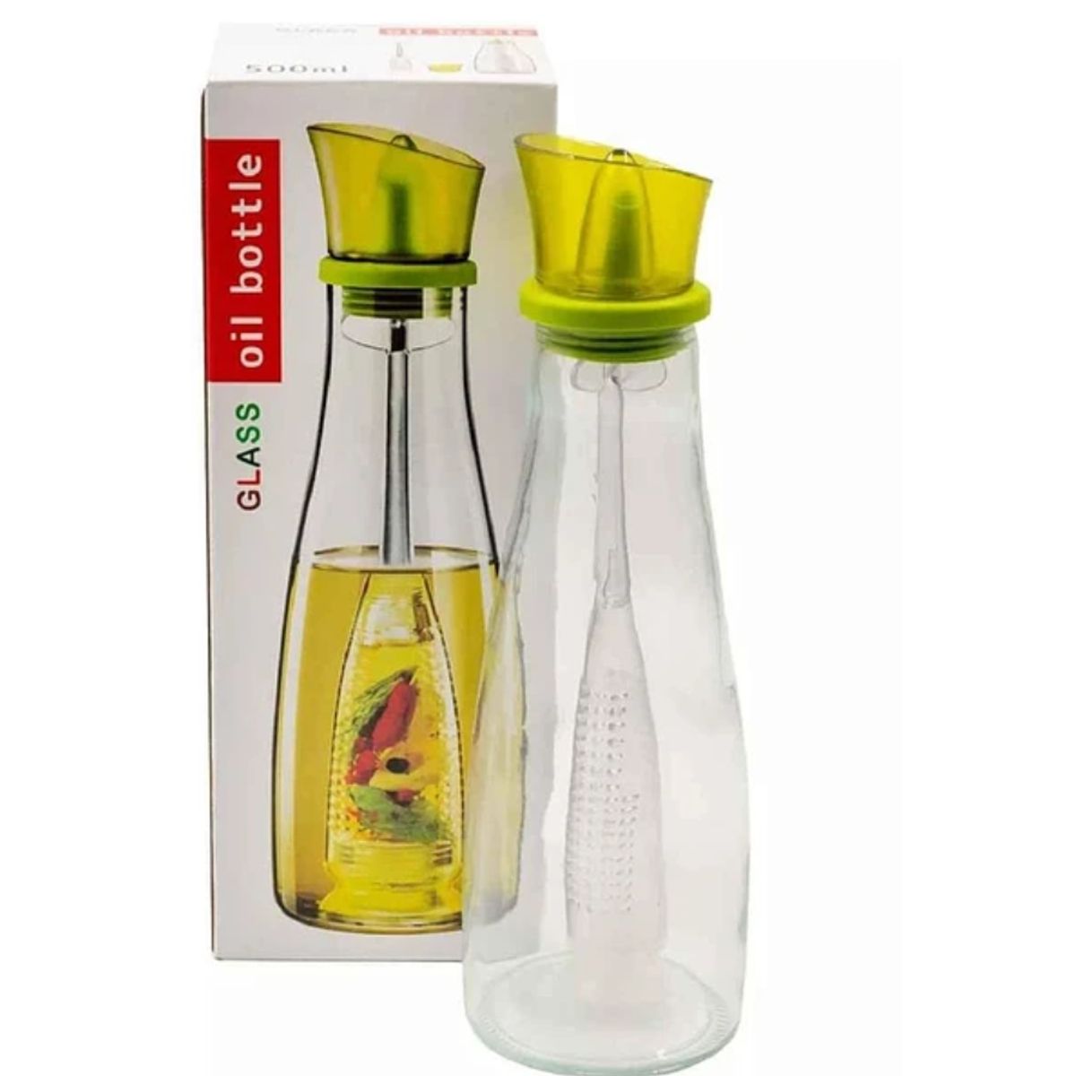 GENERICO - Botella Porta Aceite 500ml Botella Vidrio Cocina dispensador