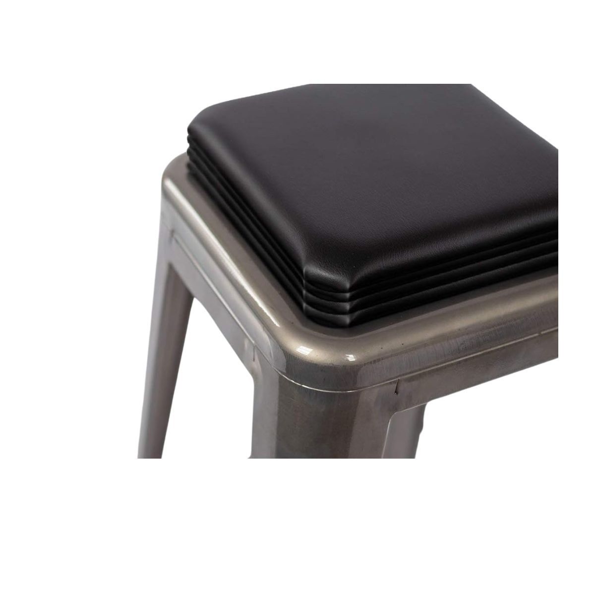 TODODESCUENTO - Pack 4 Cojines Magneticos Pisos Tolix/ Ecocuero- Negro