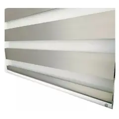 TODODESCUENTO - Cortina Roller Zebra Blackout 120x240cm - Gris