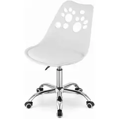 TODODESCUENTO - Pack 4 Sillas Escritorio Tulip Acolchada Infantil- Blanca