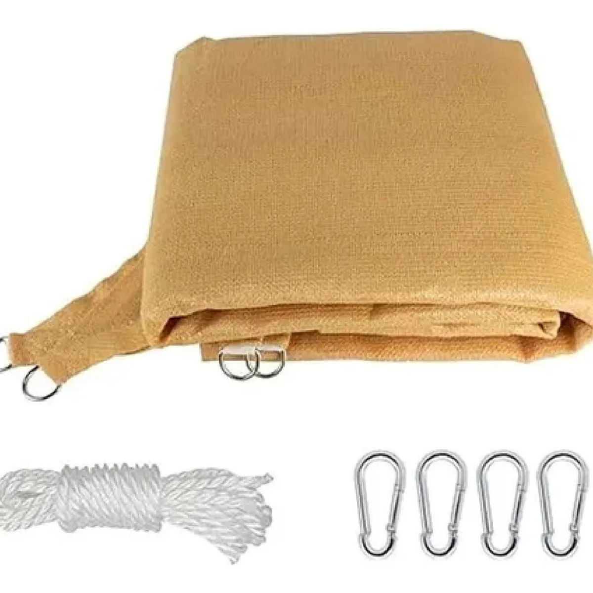 GENERICO - Toldo Vela Sombreadora Malla Sombra 5x5 Rectangular