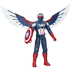 MARVEL - Figura de Acción Titan Hero Series Brave New World Capitán América
