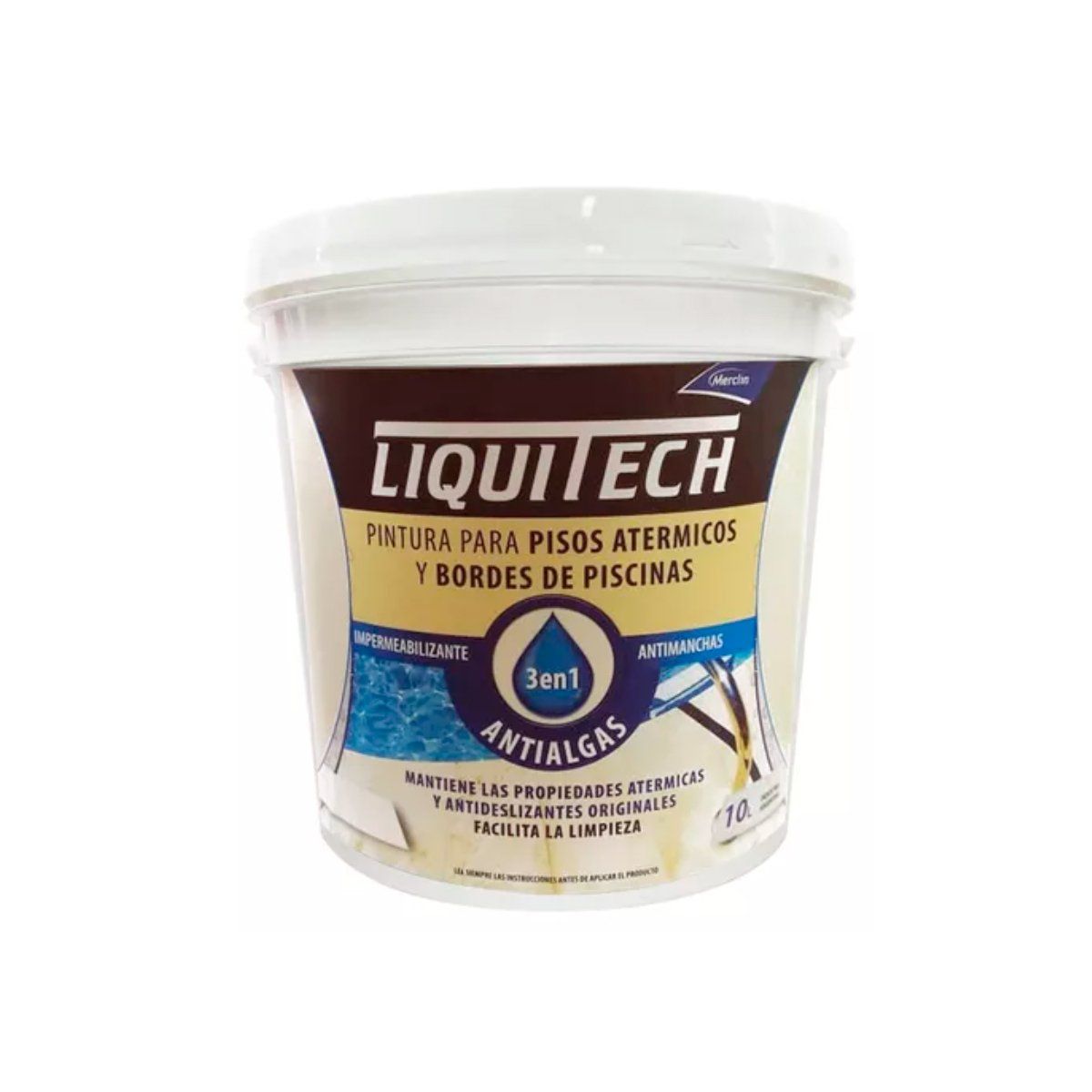 GENERICO - Pintura para pisos atérmicos Impermeabilizante 10 Lts Arena Liquitech