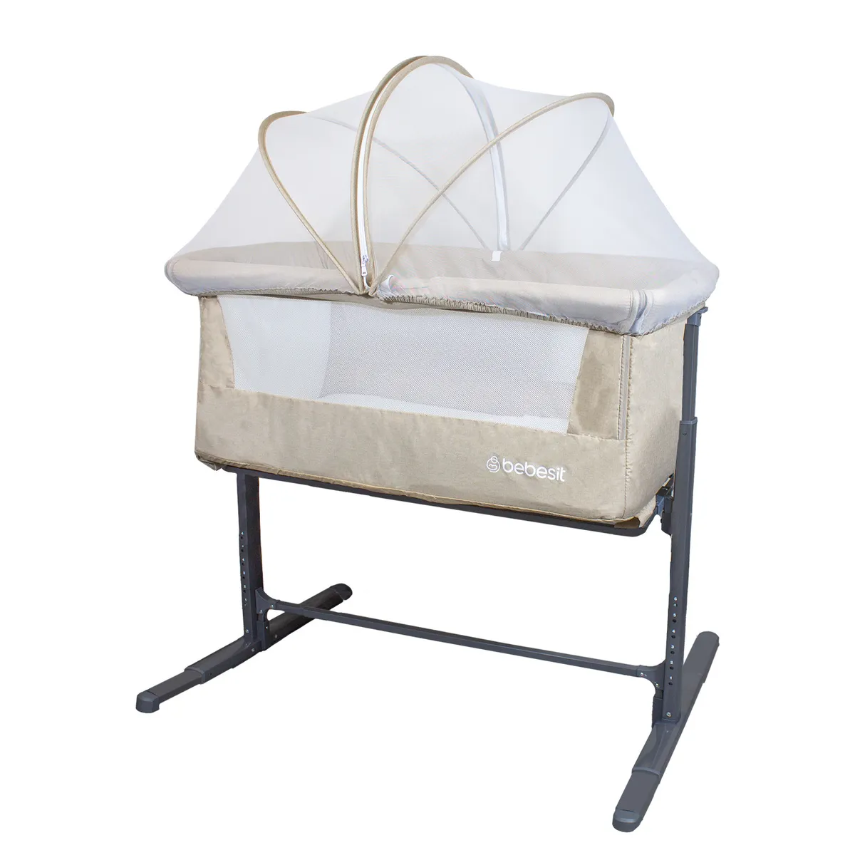 BEBESIT - Cuna Colecho con Mosquitero MySide LX Beige Bebesit