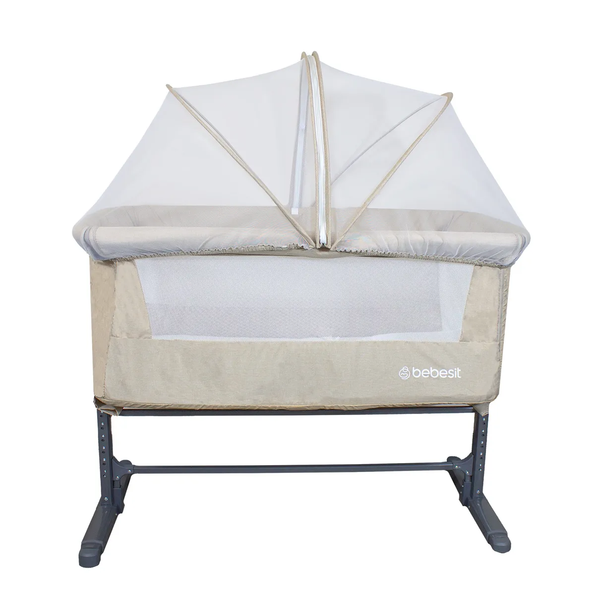 BEBESIT - Cuna Colecho con Mosquitero MySide LX Beige Bebesit