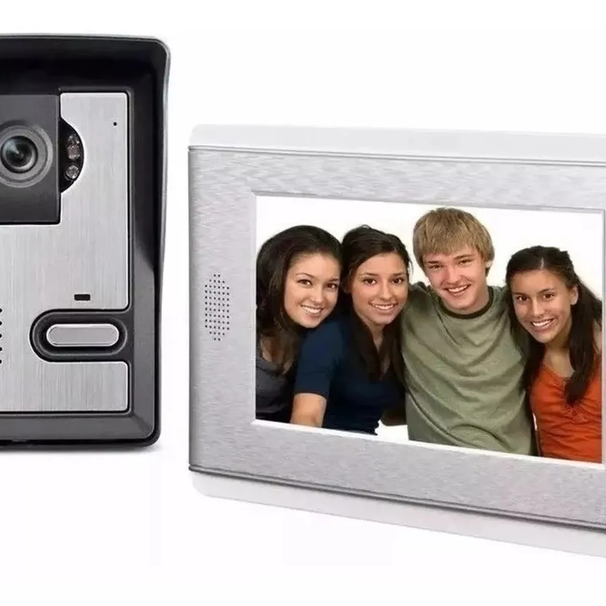 GENERICO - Citofono Timbre Camara Con Telefono Alambrico 7.0 Tft Lcd