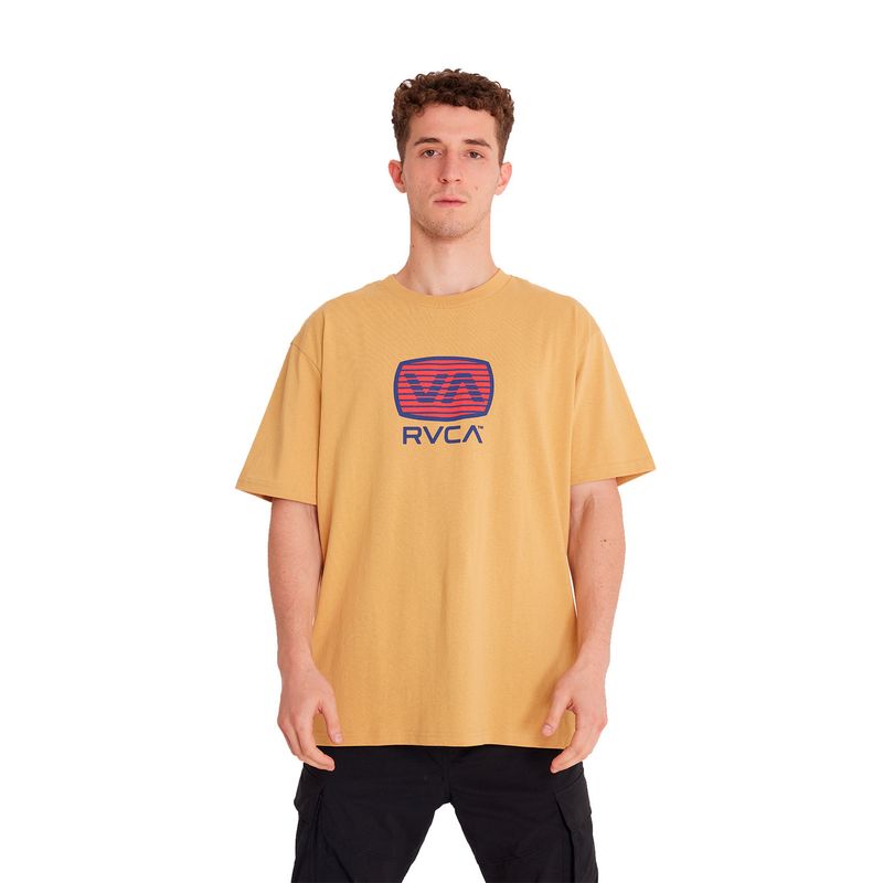 RVCA - Polera manga corta Hombre Transistor Naranja RVCA